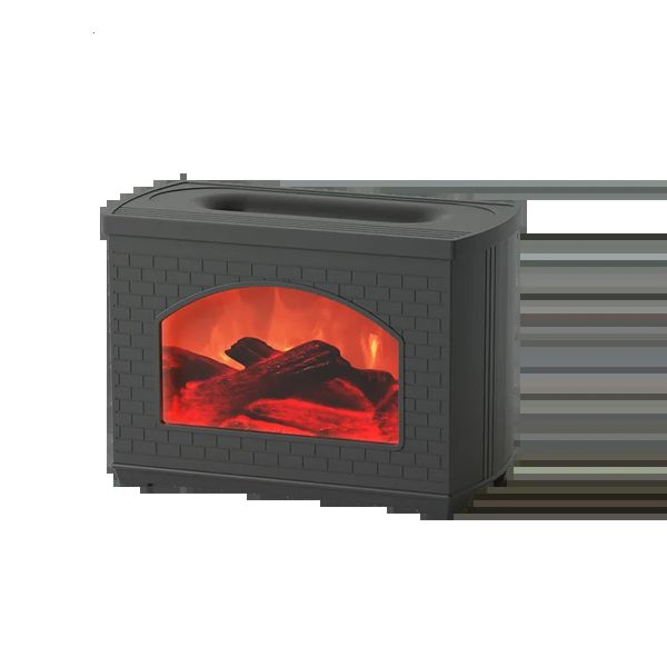Conception cheminée flamme arôme diffuseur humidificateur brume 270ML USB Simulation huile essentielle humidificateur pour chambre 240109
