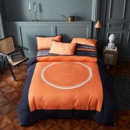 Design Grid Leopard Print Luxe Beddengoed Set Koningin Mode Bed Set 4 Soft Dekbedovertrek Sets Bedsheet Home Textiel 021