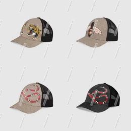 Sombreros de diseño, sombrero de animal tigre, marca de serpiente bordada, gorra de béisbol para hombres y mujeres, gorra de golf ajustable sports2888 hh