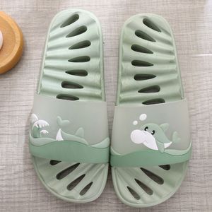 Design dames pantoufles fuite d'eau pantoufles de salle de bain à séchage rapide maison femmes chaussures belle Anime femme pantoufles massage Y1124