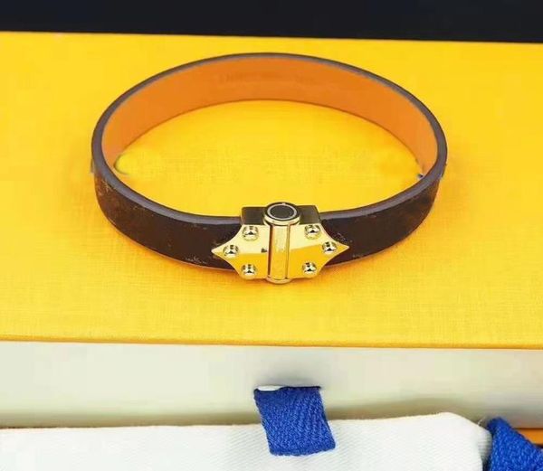 Bracelet en cuir design Bracelet pour homme femmes Bracelets Mens Party Bijoux de mariage Couples Amoureux Cadeau Fiançailles avec Box2882394