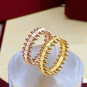 Design Love Ring Luxury Jewelry Fashion Anneaux pour femmes hommes Titanium Steel Gold Rose plaqué accessoires d'accessoires