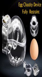 Diseño Hombre EggType Totalmente Restricción Jaula de Polla Con Púas AntiShedding Anillo de Pene Bondage Dispositivo de Castidad Juguete Sexual Para Adultos 3 Tamaño6729301