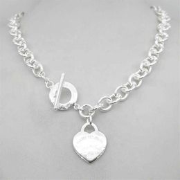 Ontwerp Man Vrouwen Mode Ketting Hanger Ketting S925 Sterling Zilver Sleutel Terug naar hart liefde merk Hanger Bedel Met Bo295K