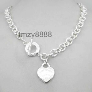 Design Man Women Fashion Necklace hanger keten S925 Sterling Silver Key Return to Heart Love Brand Charme met Box 2V1H