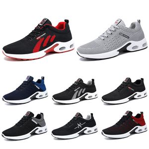 Design hommes chaussures de course couleur noir rouge bleu foncé gris mode baskets de sport respirantes taille 39-44