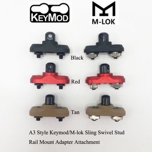 Adaptateur de montage sur Rail A3 Keymod/m-lok, accessoire de couleur noir/rouge/Tan, adapté au système de garde-mains Key Mod/MLOK