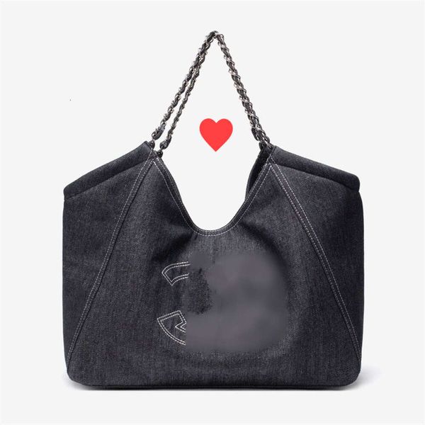 Diseño nuevo bolso de mujer de alta capacidad un hombro sensación de gama alta pequeño Denim gran capacidad versión correcta alta calidad SF