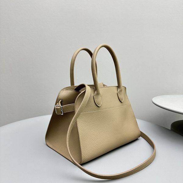 Design Purse Luxury Handbag Women Foot Totes de 25 cm Sac à épaule togo en cuir à la main Crème Black Beige Couleurs beige rapide