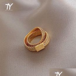 Design Sense Gold Snake Bone Chain Double Layer Anneaux pour femme 2021 Nouveaux bijoux coréens Party Fashion Girls Insolite Gothic R Dhgarden Otqiy