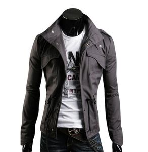 Diseño Primavera Hombres Chaqueta Stand Collar Personalidad Chaquetas Básicas Para Hombre Casual Tipo Delgado Abrigo Hombre Invierno Bolsillos Outwears Clothi3892695