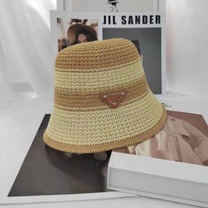 Ontwerpstijl Beach Hat Fashion Sunscreen Visor Hat Dames UV Protection Fisherman's Hat Outdoor Basin Hat Gebreide brede hoed