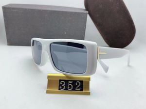 Ontwerp zonnebril voor vrouwen 352 mode zonnebril UV -bescherming Grote verbinding Lens Frameloze topkwaliteit komt met pakket