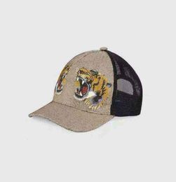 Chapeau animal tigre brodé serpent, casquette de baseball de marque pour hommes et femmes 20206273944