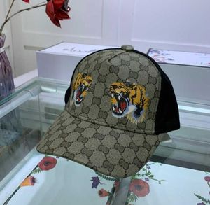 Diseño tigre animal sombrero bordado serpiente hombres marca hombres y mujeres gorra de béisbol 2023