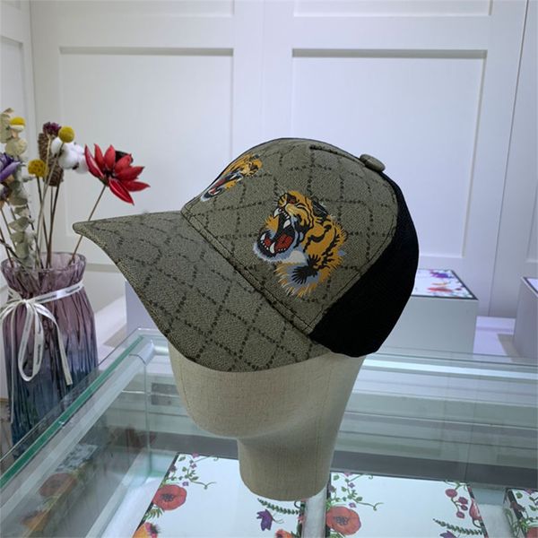 Chapeau animal tigre brodé serpent marque pour hommes et femmes, casquette de baseball réglable golf sports2888 hh 307W