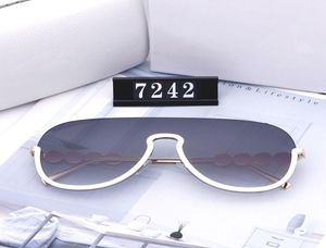 Design dameszonnebril Mode zonnebril UV400 bescherming grote verbindingslens Frameloze topkwaliteit Kom met pakket Des Lunet5110942