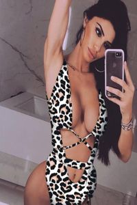 Diseño para mujer, conjunto de traje de bikini de una pieza, correa recortada de leopardo, traje de baño de una pieza, un hombro, ropa de entrenamiento sexy yakuda para mujer gir6779277