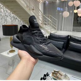 Diseño Y-3 Kaiwa Sneakers Men Women Zapatos Y3 Plataforma Chunky Sports Cuero casual