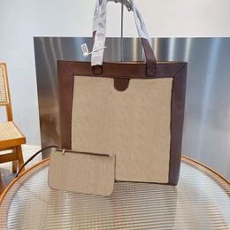 Designe 3A Kwaliteit Dames Boodschappentassen met grote capaciteit Heren Dames handtas Bakken Luxe winkelhandtassen Portemonnees Voorkant TOTE Rood Groen Gestreept Design Modetassen S