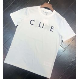 Designe Vêtements de mode décontractés Celins classic 23 T-shirts de marque tendance, manches courtes classiques à lettres imprimées, T-shirts en coton pour hommes et femmes, demi-manches