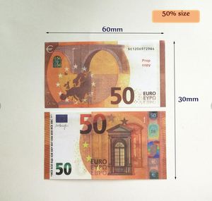 5pack Fake Money Banknote Party Supplies 5 10 20 50 100 200 US Dollar Euros pound Réaliste Toy Bar Props Monnaie Movie Money Faux-billets Copy 100 PCS / Pack