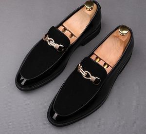 Design Fashion Men Dress Shoes Laafers HorseBit Peited Tenes Slip-on jurk schoenen Adembele beroemdheden