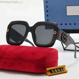 Designe Guicc Gafas de sol Cucci Overseas 2022 Nuevo para hombres y mujeres Marco grande Gg Especial Pp5601 para gafas turísticas