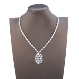 Designe Luxe délicat colliers de diamants de tennis initiales Pendentifs pour femmes hommes bijoux de créateurs de diamants à la mode Fête de Noël Mariage Mère cadeaux Anniversaire filles