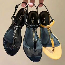 Designe Women Flip-Flops Sandals Vintage Hebla Casual Slipper Genuine Sandale Sexy Tribute Gladiator Metal Hebla Mula Luxury Zapatos