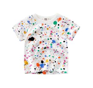 Conçu enfants enfants imprimer t-shirt à manches courtes coton t-shirt hauts enfant en bas âge bébé garçons filles été t-shirt vêtements 4465950
