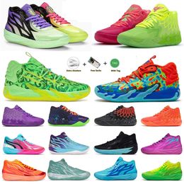 Designer 1.0 2.0 3.0 Chaussures de basket-ball Mans Rick et Morty Black Blast Purple Cat Galaxy Red Blast Queen City Men Blue Men Outdoor Trainers Sports Sneakers 40-46