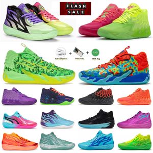 Designer 1.0 2.0 3.0 Heren basketbalschoenen Rick en Morty Black Blast Purple Cat Galaxy Red Blast Queen City Blue Men Outdoor Trainers Sports sneakers 40-46