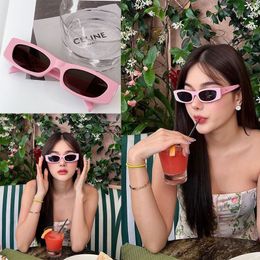 Diseñador 1: 1 gafas de sol retro minimalistas fiesta en la playa té de la tarde marco de placa cuadrada con letras 40235 en el costado para mujeres y hombres geniales