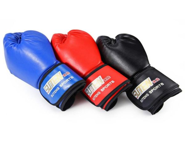 Designer-1 paire PU gants de boxe en caoutchouc souple Kickboxing MMA formation sac de sable combat sac de sable à deux couches 8031075