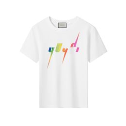 Designer 10 kleuren kinder T-shirt met korte mouwen, klassieke letter, puur katoen, luxe jongens meisjes kinderkleding top bovenkleding CSD2402201-8