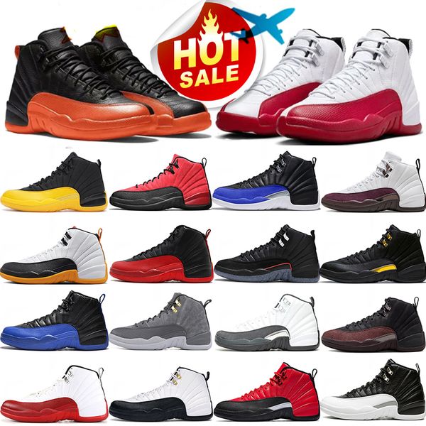 12 chaussures de basket-ball hommes 12s Gym rouge Taxi le maître jeu Royal playoffs Bulls gris foncé hommes baskets de sport