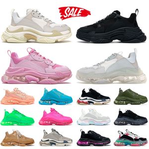 balenciaga triple s balencaigas shoes balanciaga Designer Shoes Men Sneakers Womens All Black White Clear Sole Crystal White Green Pink Beige【code ：L】Luxury Mens Shoes Trainers