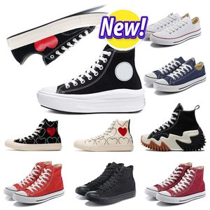 Designer 1970 Chaussures Femme Red Heart 1970 Big Eyes Chuck Hearts 70s Hi Skate Plate-forme épaisse Chaussures Classique Toile Matériaux Hommes Skateboard Sneaker 35-44 taille