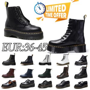 Dr. MARTENNES Designer Boots Woman Designer schoenen Winter vrouwen Zwarte luxe lederen bottes Classic Mens Dames Loafers Trainers High Top Sneakers