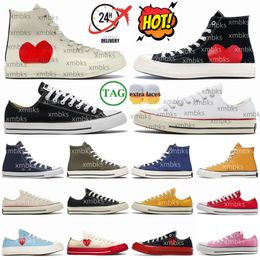 Ontwerper jaren 1970 Alle sneaker 1970 chuck Star sneakers taylor 70 Classic Canvas casual Schoenen platform love Zwart Heren Heren Dames schoen wit cdg ogen Tussenzool Jam Triple