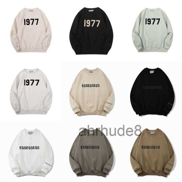 Designer 1977 Sweat à capuche pour hommes Sweatshirts Noir Tshirt Sweat à capuche Femmes Pull Hommes Crewneck Sweat-shirt Coton Lettre À Manches Longues Survêtement Esse 9Q5V