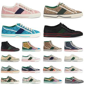 Diseñador 1977 Zapatos Zapatillas de deporte Bajo Zapato casual Zapatillas deportivas Tigre bordado Negro Blanco Rayas verdes jogging Mujer maravillosas zapatillas de deporte