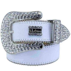 Designer 2022 Ceinture Bb Simon Ceintures pour Hommes Femmes Ceinture de diamant brillant blanc cintura uomo boosluxurygoods 7000280Z