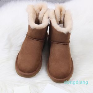 Diseñador-2022 Diseñador Mujeres Invierno Botas de nieve Triple Negro Castaño Púrpura Rosa Moda Clásico Tobillo Bota corta para mujer Damas Chicas Bota