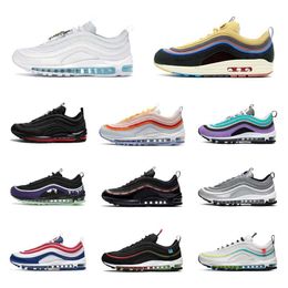 Trainers Classic 97 Sean Wotherspoon Mens Running Shoes Maxes MSCHF X Inri Jesus 97S Celestial Vapores Triple Airs White Black Runner Golf NRG Dames Outdoor Sneakers