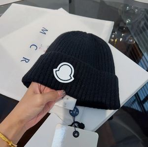 Diseñador 2023 moda MON CLAiR otoño e invierno tejidos nuevos sombrero de lana sombrero de punto de lujo sitio web oficial versión 1:1 artesanía