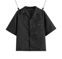 Designer 2023 Verenigde Staat Vrouwen Heren T-shirts Polo Leisure Merk Korte Prads Blouses Shirt Klassieke Omgekeerde Losse Geïmporteerd