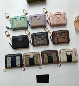 Diseñador 2023 Carteras Hombres Mujeres Embrague Altas Calidad Ophi Cremallera Monederos Damas Chiave Titular de la tarjeta Doble Bolsa Style726503