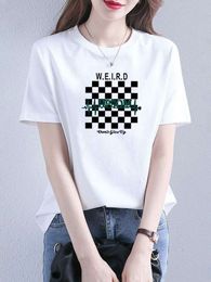 Designer 2024 SS Version coréenne T-shirt blanc en coton pur